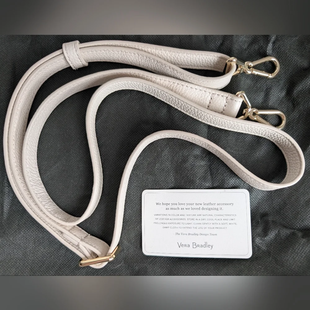 Vera Bradley Leather Evie Crossbody In Paradise Garden Floral - Picture 7 of 7